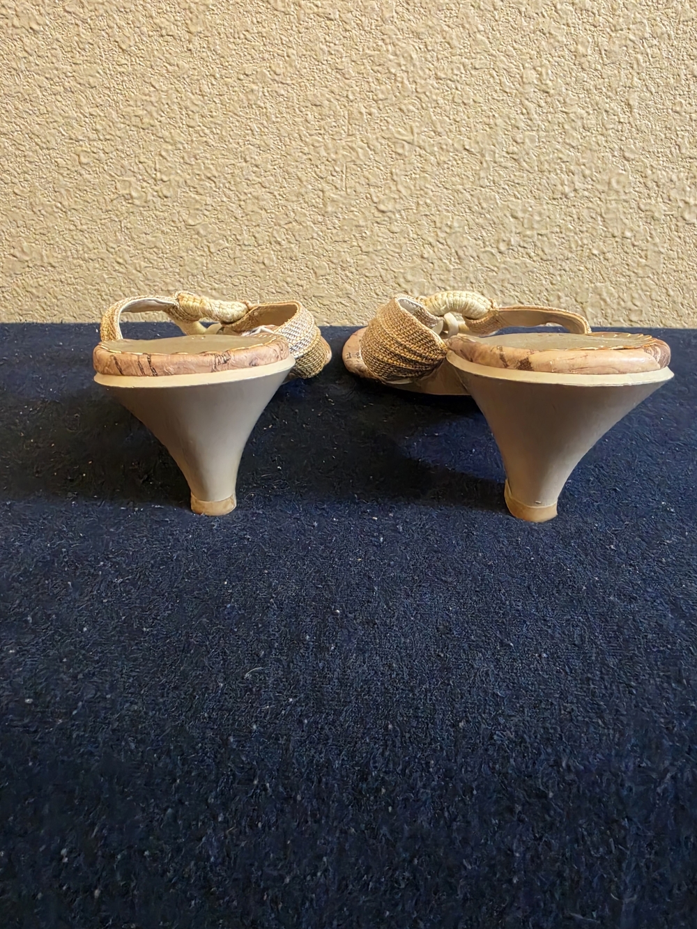 Lane Bryant Beige Cork Slide Sandals - Picture 4 of 7